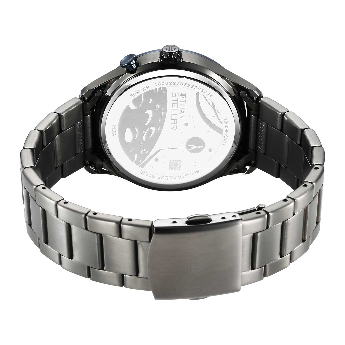 Titan Stellar Blue Dial Multifunctional Analog Watch