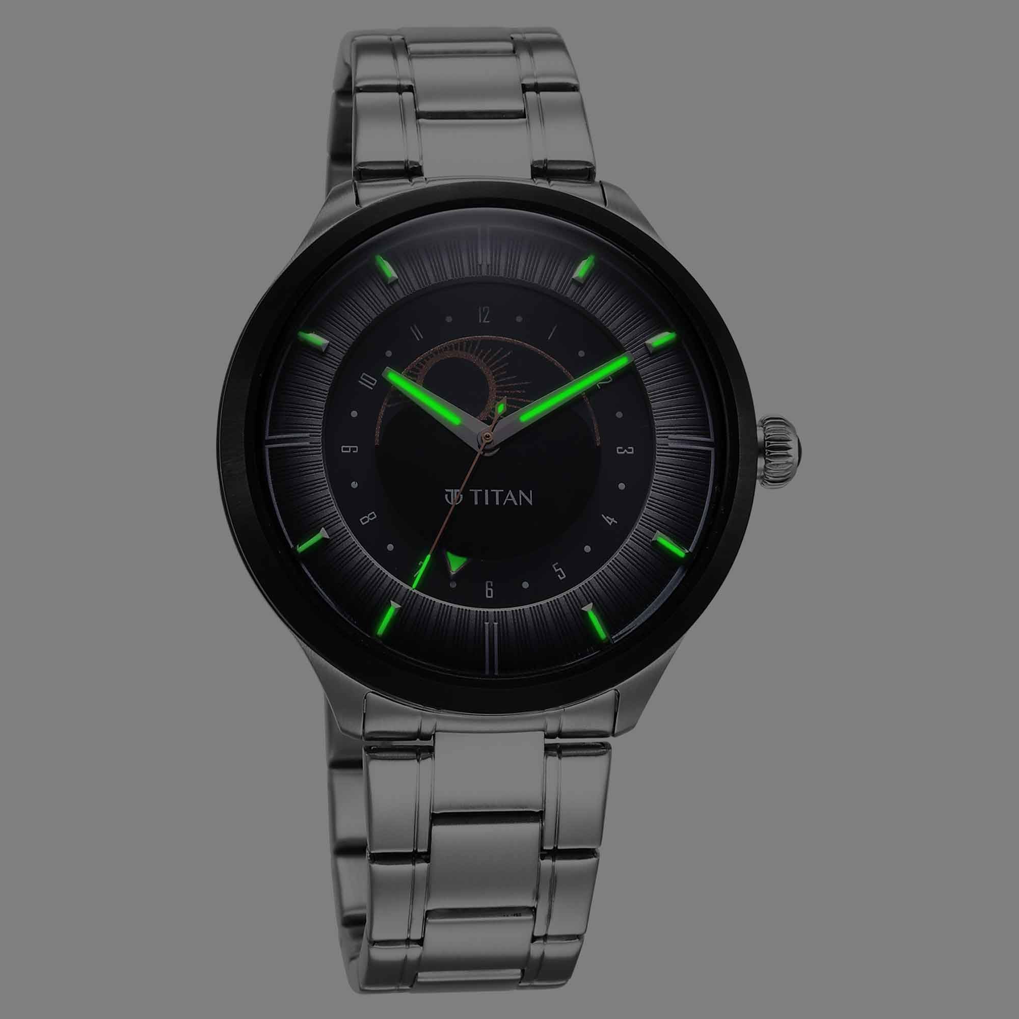 Titan Luna Sun Moon Phase in Frost Grey - Stellar Edition