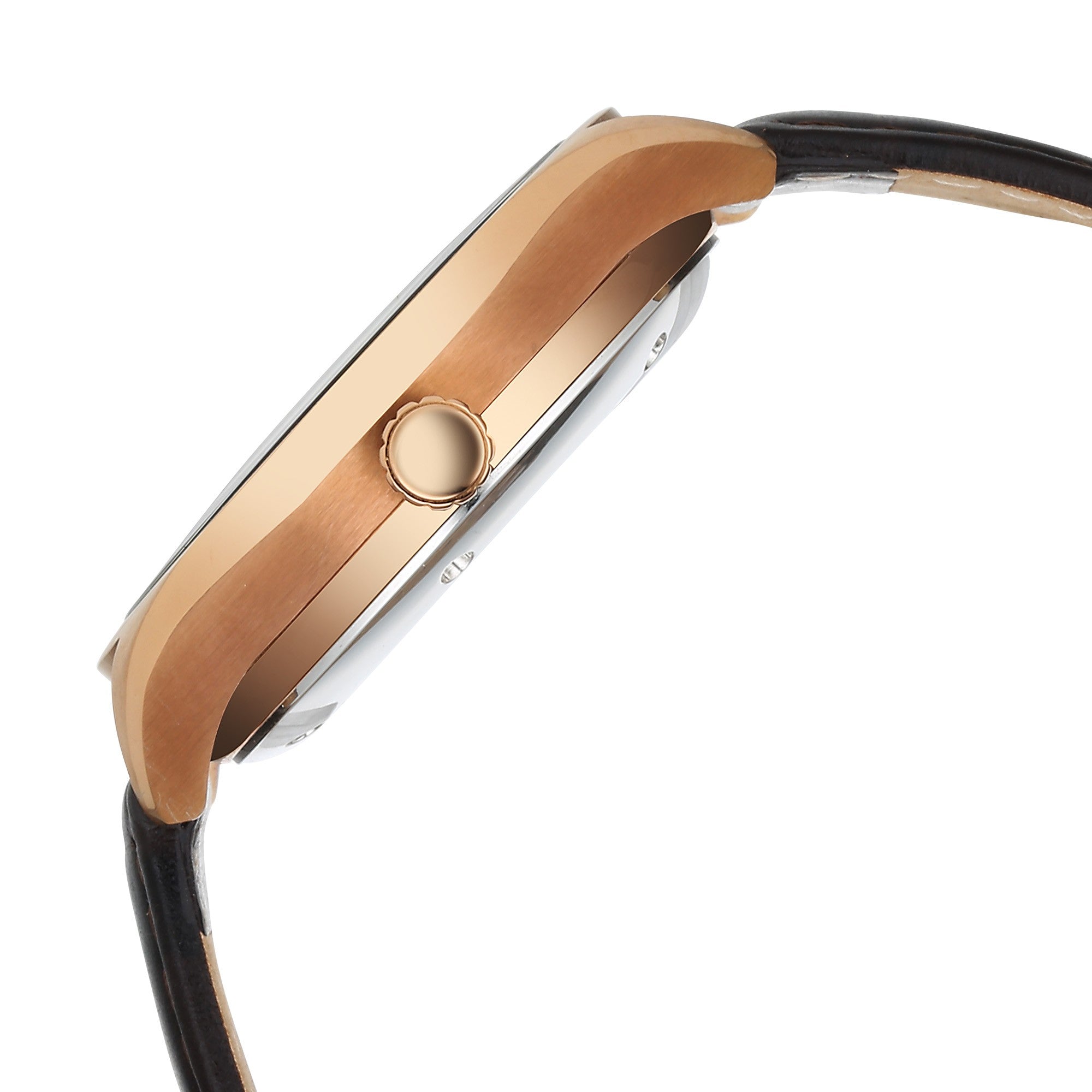 Titan Stellar Starlight Analog with Concealed Automatic and Brown Dial Brown Leather Strap Watch for Men