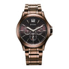 Titan Neo Splash Quartz Multifunction Brown Dial Stainless Steel Strap Watch for Men