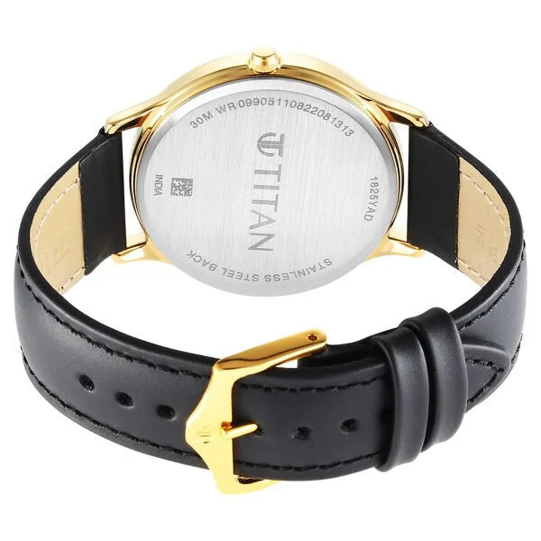 Titan Karishma Radiance Blue Dial Analog Leather Strap Analog Watch for Men