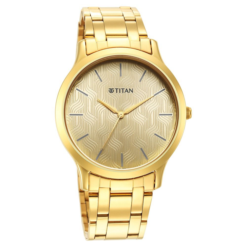 Karishma Radiance Champagne Dial Analog Watch for Men