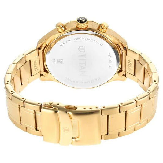 Titan Regalia Opulent Silver Dial Quartz Multifunction Stainless Steel Strap watch for Men