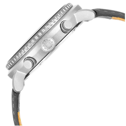 Titan Octane Aerobatics Anthracite Dial Chronograph Leather Strap Watch for Men