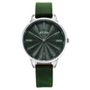 Titan Neo Quartz Analog Green Dial Leather Strap Watch For Women