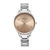 Titan Quartz Alog Rose Gold Dial Watch for Women (2648SM08)