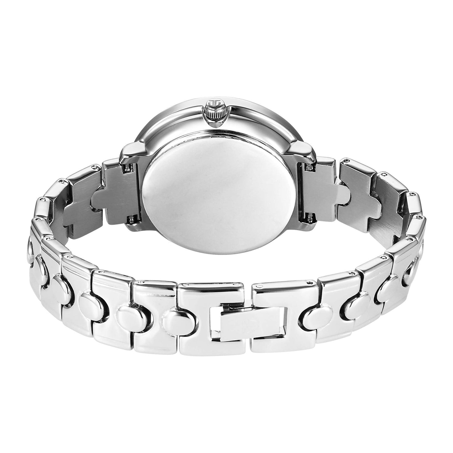 Titan Workwear Burgundy Dial Silver Stainless Steel Analog Watch for Women