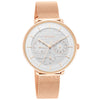 Titan Womens's Svelte Silver: Multi-Function Watch Metal Strap