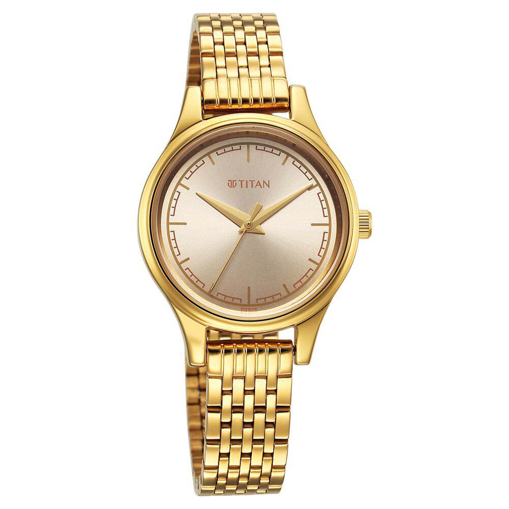 ladies watch gold color