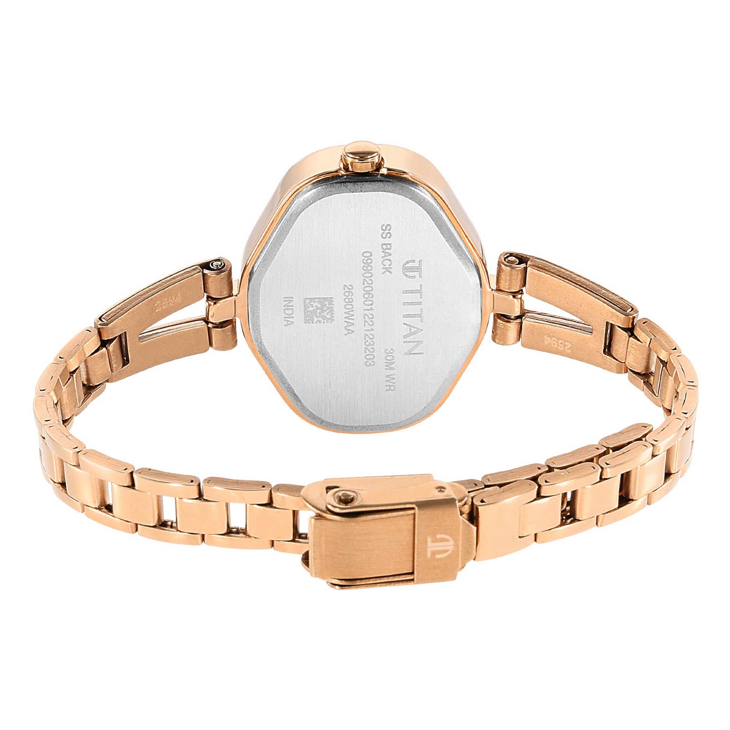 Titan Karishma Blue Dial Metal Strap Watch for Women