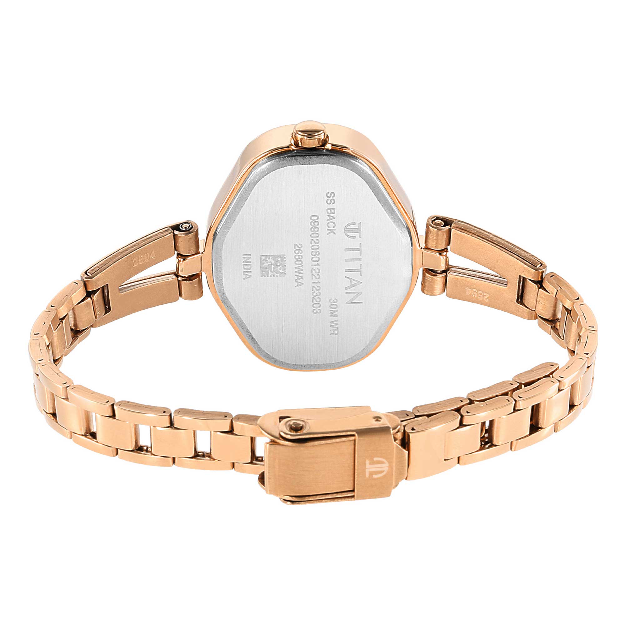 Titan Karishma Blue Dial Metal Strap Watch for Women