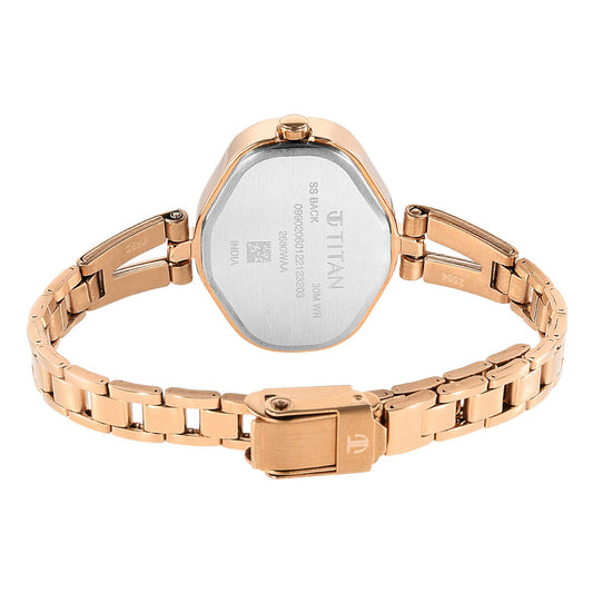 Titan Karishma Blue Dial Metal Strap Watch for Women