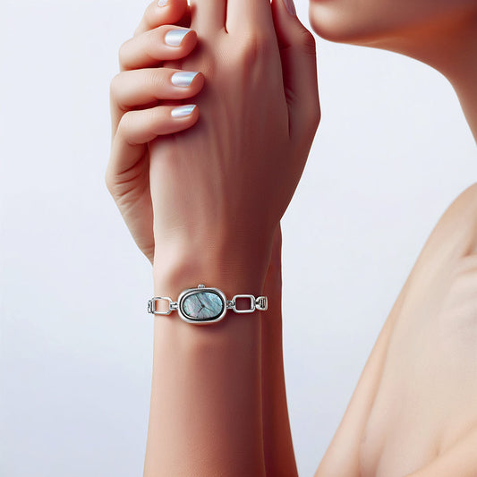 Titan Raga Viva Mother Of Pearl Dial Analog Metal Strap Watch for Women