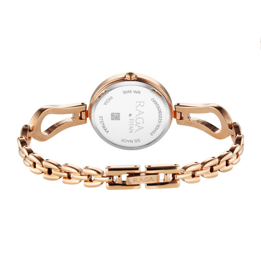 Titan Raga Rose Gold Dial Watch for Women