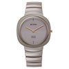 Titan Edge Squircle Quartz Analog Cream Dial Ceramic Strap Watch For Women
