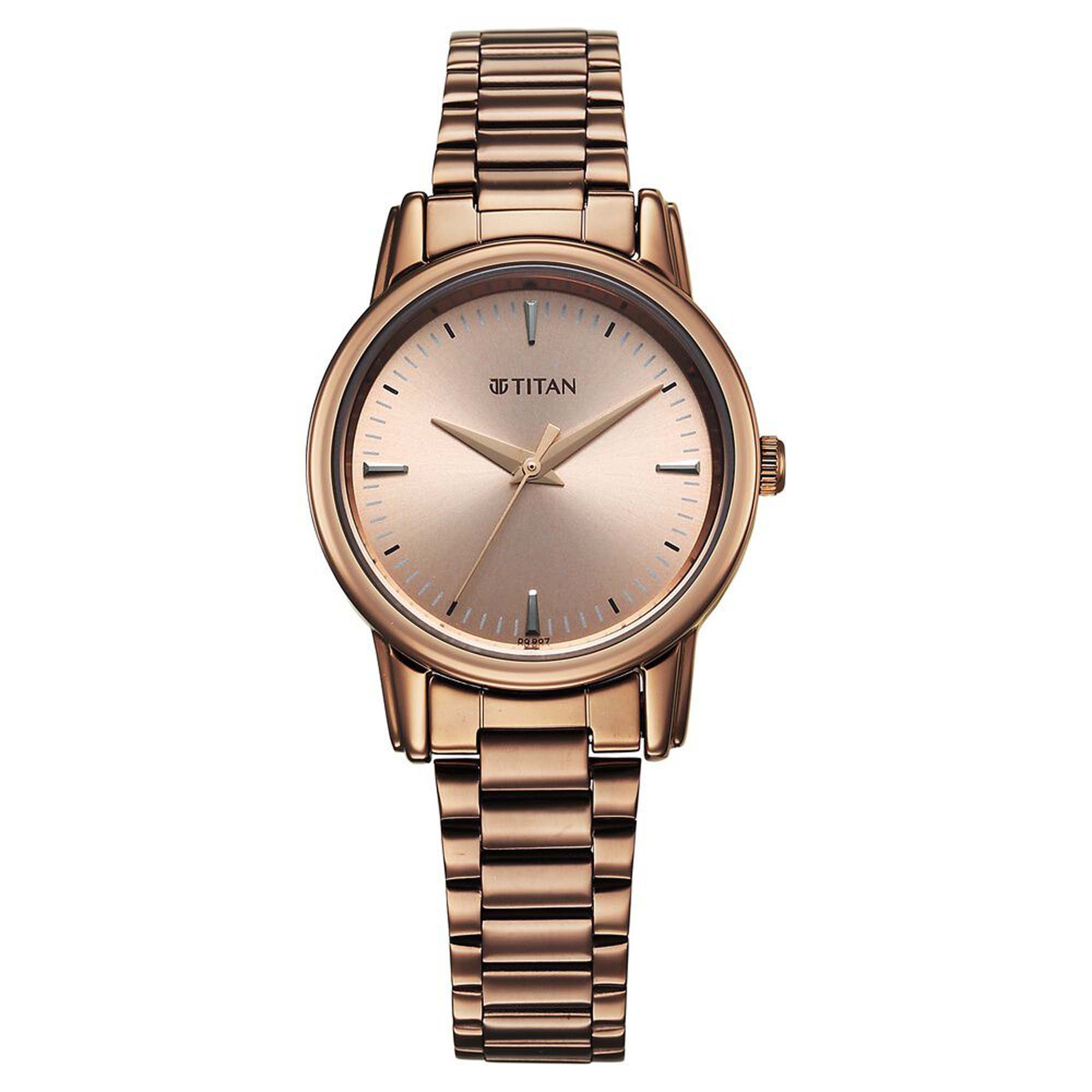 Brown dial wrist watch for women
