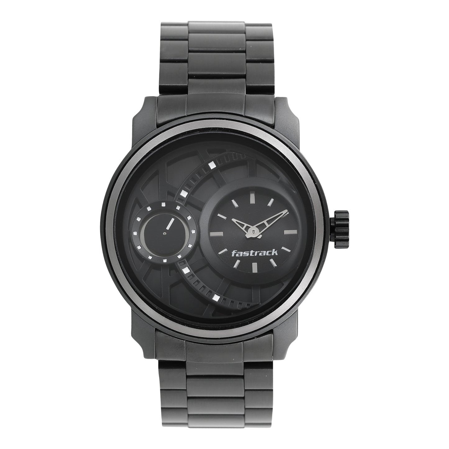 Fastrack Quartz Analog Black Dial Stainless Steel Strap Watch for Guys Test product