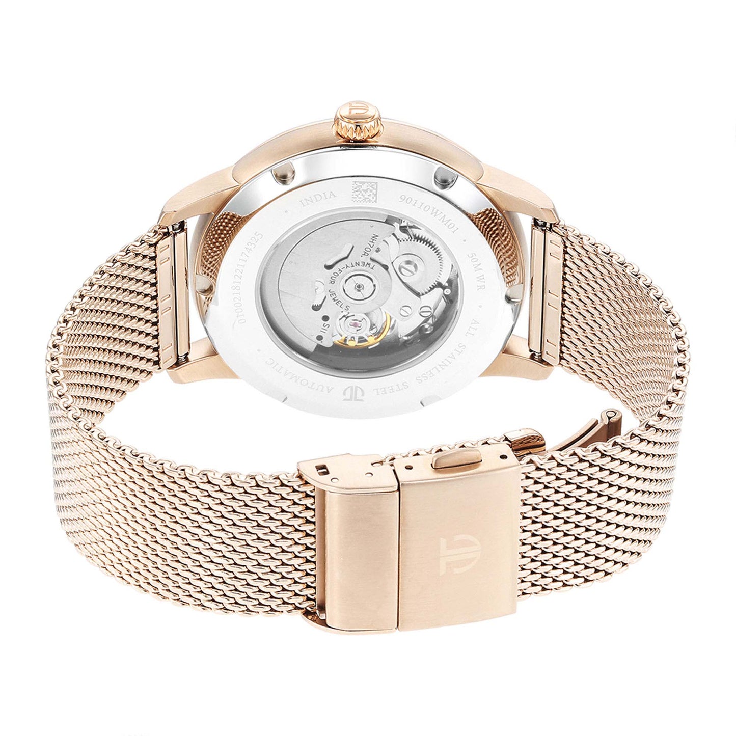 Titan Silver Dial Gold Stainless Steel Strap Analog Quartz Watch for Men