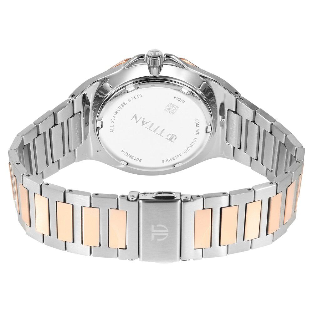 Titan Classique Slim Multifunction Case Material Stainless Steel ShapeRound Men Watch (90198KM01)