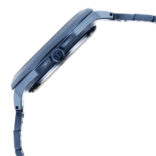 Titan Classic Slim Multifunction Quartz Multifunction Blue Dial Stainless Steel Strap Watch For Men