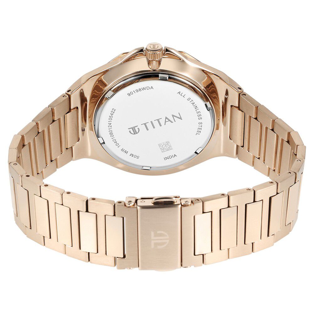 Titan Classique Slim Multifunction Case Material Stainless Steel ShapeRound Men Watch (90198WM01)