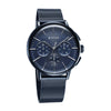 Titan Light leathers Multifunction Anthracite Dial Stainless Steel Strap Watch For Men