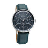 Titan Light leathers Multifunction Silver Dial Leather Strap Watch For Men