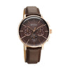 Titan Light leathers Multifunction Brown Dial Leather Strap Watch For Men