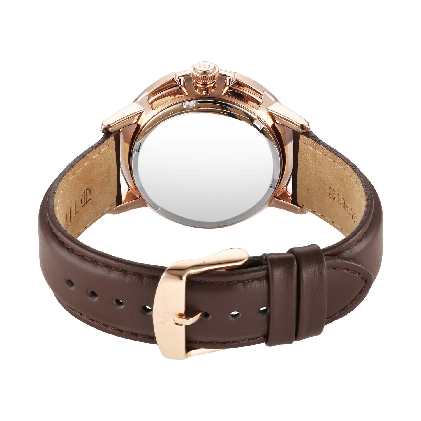 Titan Light leathers Multifunction Brown Dial Leather Strap Watch For Men (90200WL01)