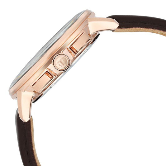 Titan Light leathers Multifunction Brown Dial Leather Strap Watch For Men