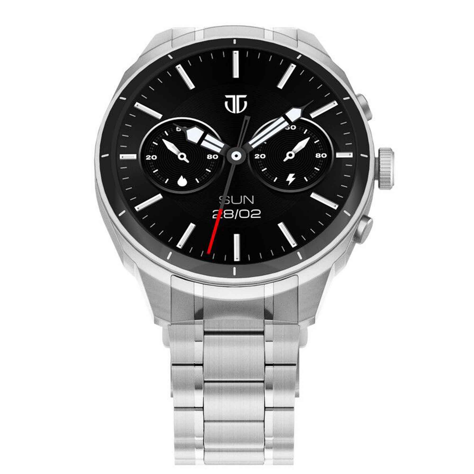 Titan Heritage Premium Smartwatch with All SS Design, 3.6 CM AMOLED Display, BT Calling, Advanced Chipset, Titan Health