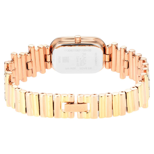 Titan Raga Love All Rose Gold Dial Analog Metal Strap Watch for Women