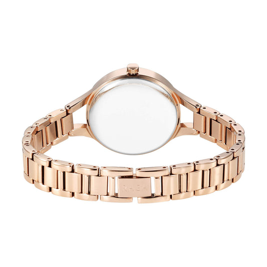 Titan Raga Showstopper Quartz Analog Mother Of Pearl Dial Metal Strap Watch For Women