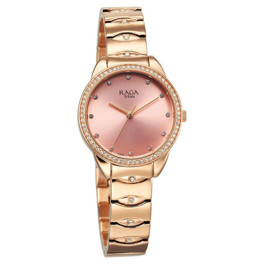 rose gold wrist watch for women