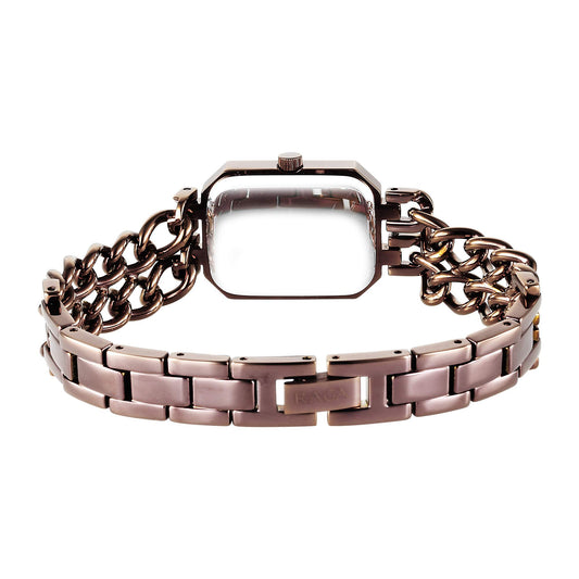 Titan Raga Showstopper Quartz Analog Brown Dial Metal Strap Watch For Women