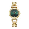 Titan Raga Showstopper 2.0 Quartz Analog Green Dial Gold Color Stainless Steel Strap Watch For Women