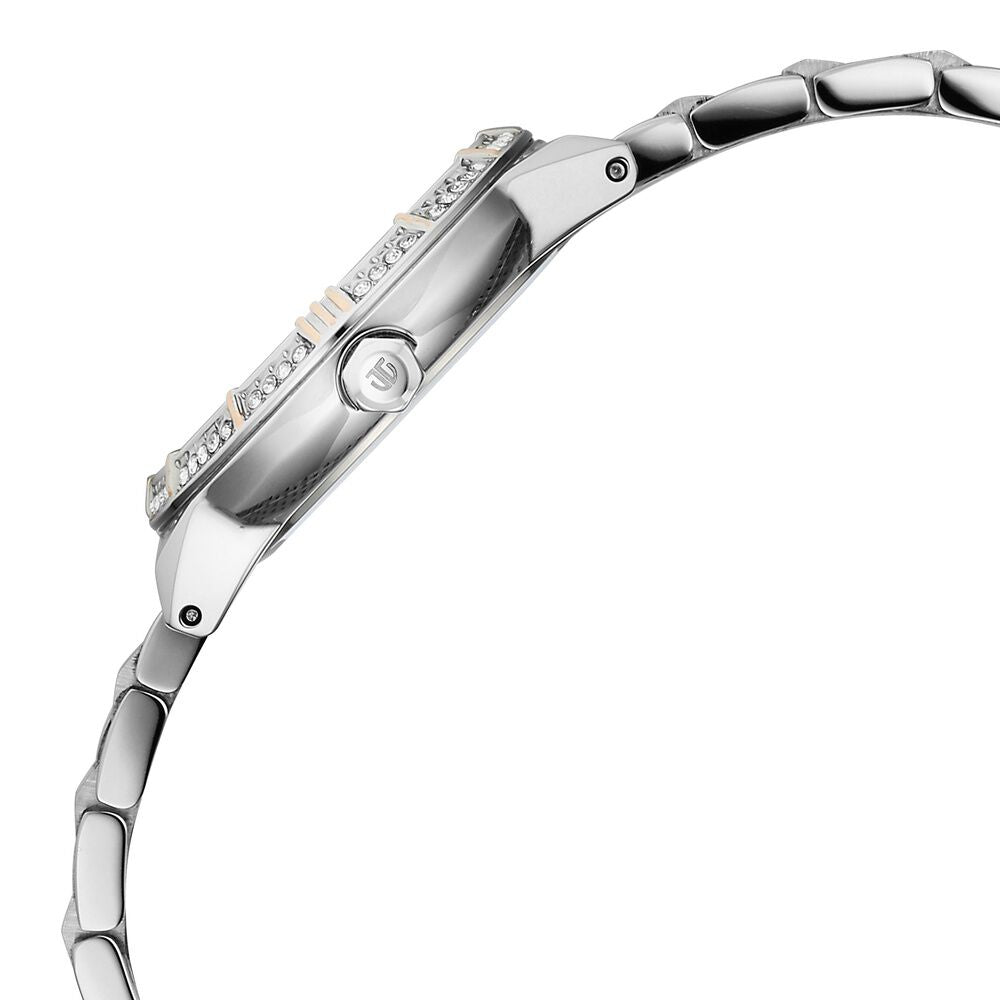 Titan Glamour Quartz Analog Mother Of Pearl Dial Two Toned Stainless Steel Strap Watch For Women