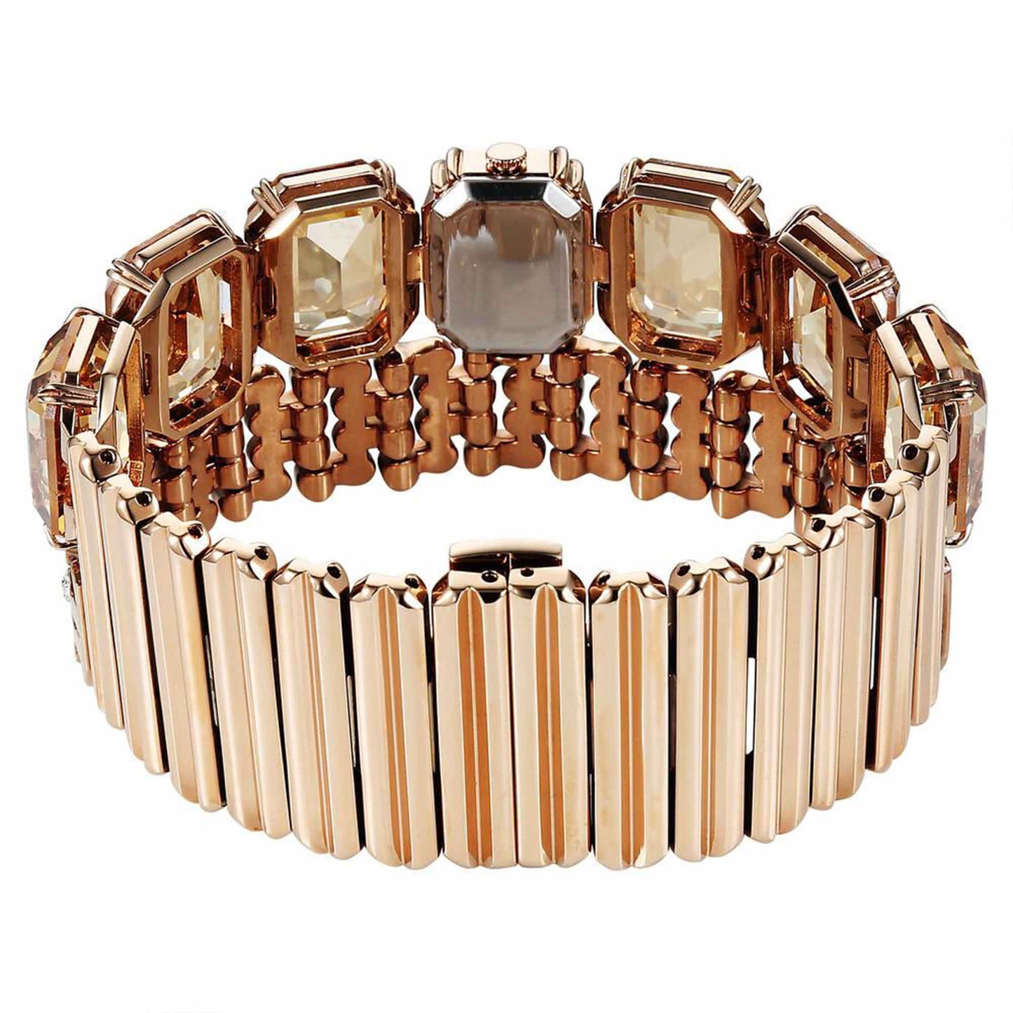 Titan Raga Cocktails Quartz Analog Rose Gold Dial Stainless Steel Strap Watch For Women