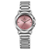 Titan Workmode Quartz Analog Pink Dial Stainless Steel Strap Watch For Women