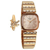 Titan Raga Glimmers Quartz Analog Rose Gold Dial Rose Gold Metal Strap Watch For Women