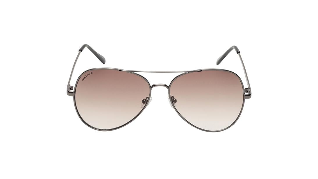 Brown Pilot Rimmed Sunglasses (M258BR5V)