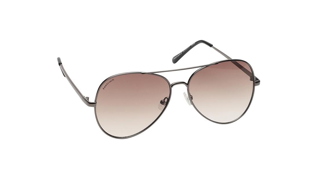 Brown Pilot Rimmed Sunglasses (M258BR5V)