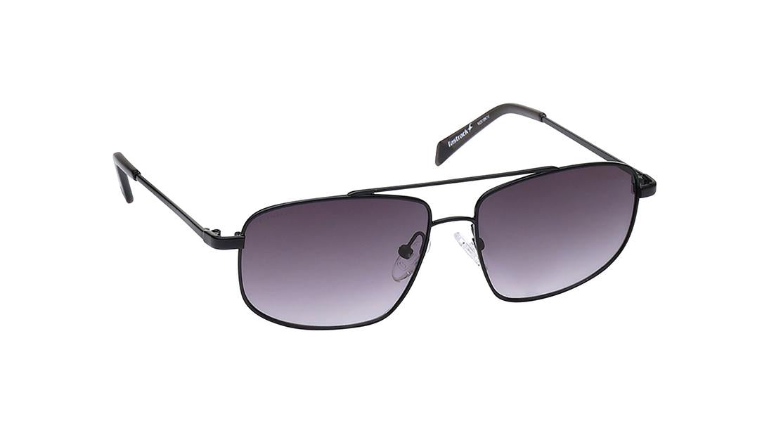Black Rectangle Rimmed Sunglasses(M262BK1V)