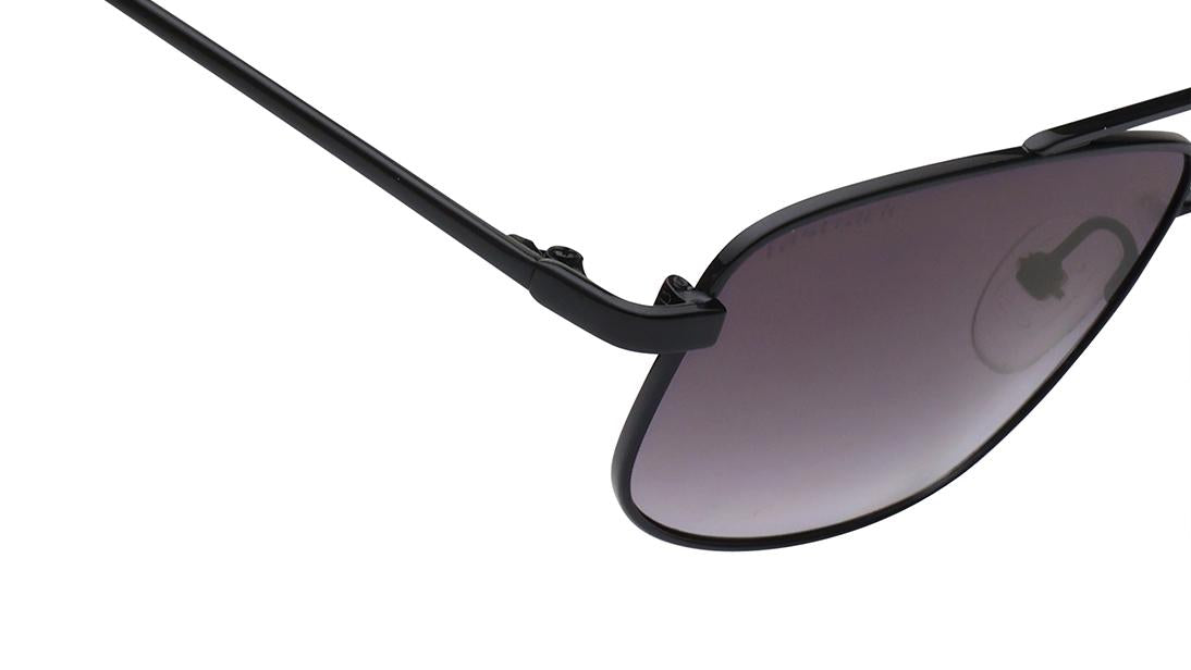 Black Rectangle Rimmed Sunglasses(M262BK1V)