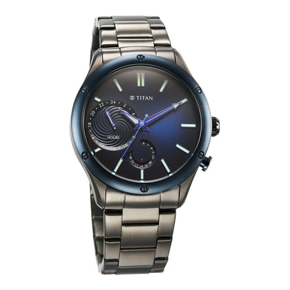 Titan Stellar Blue Dial Multifunctional Analog Watch