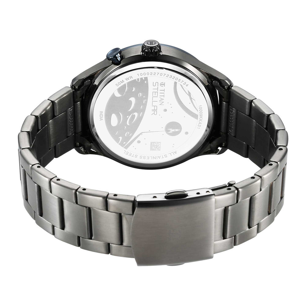 Titan Stellar Blue Dial Multifunctional Analog Watch