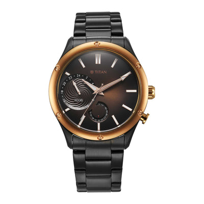 Titan Stellar Brown Dial Multifunctional Analog Watch