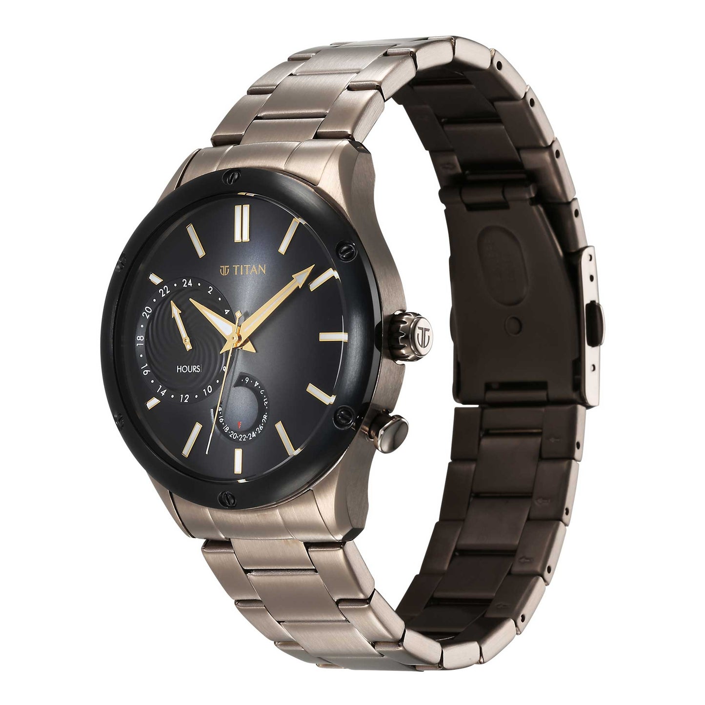 Titan Stellar Brown Dial Multifunctional Analog Watch