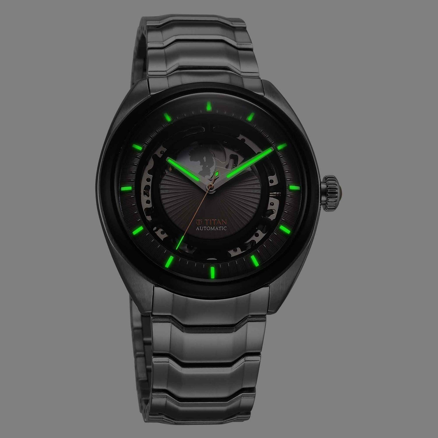 Titan Caelum Multilayered Sun-Moon Dial in Plaster Brown - Stellar Edition