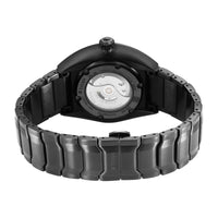 Titan Stellar Automatic Black Dial Stainless Steel Strap Watch for Men